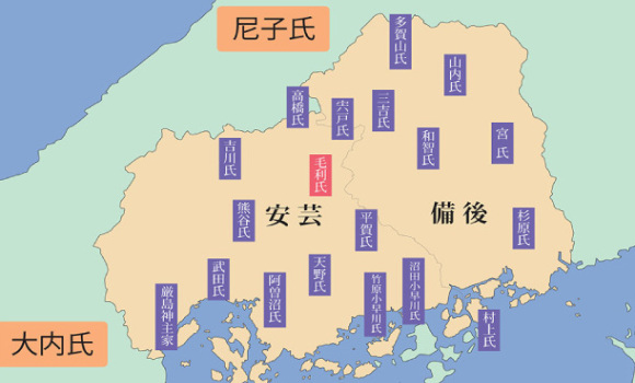 毛利家系図